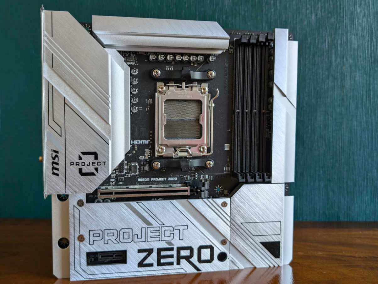MSI B650M PROJECT ZERO for Ryzen 9 9950X3D reviewed at PCCores.com